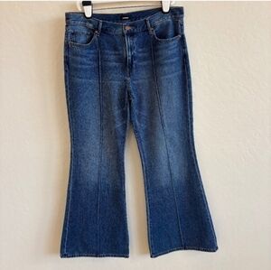 Express mid rise 70s flare jeans, size 12